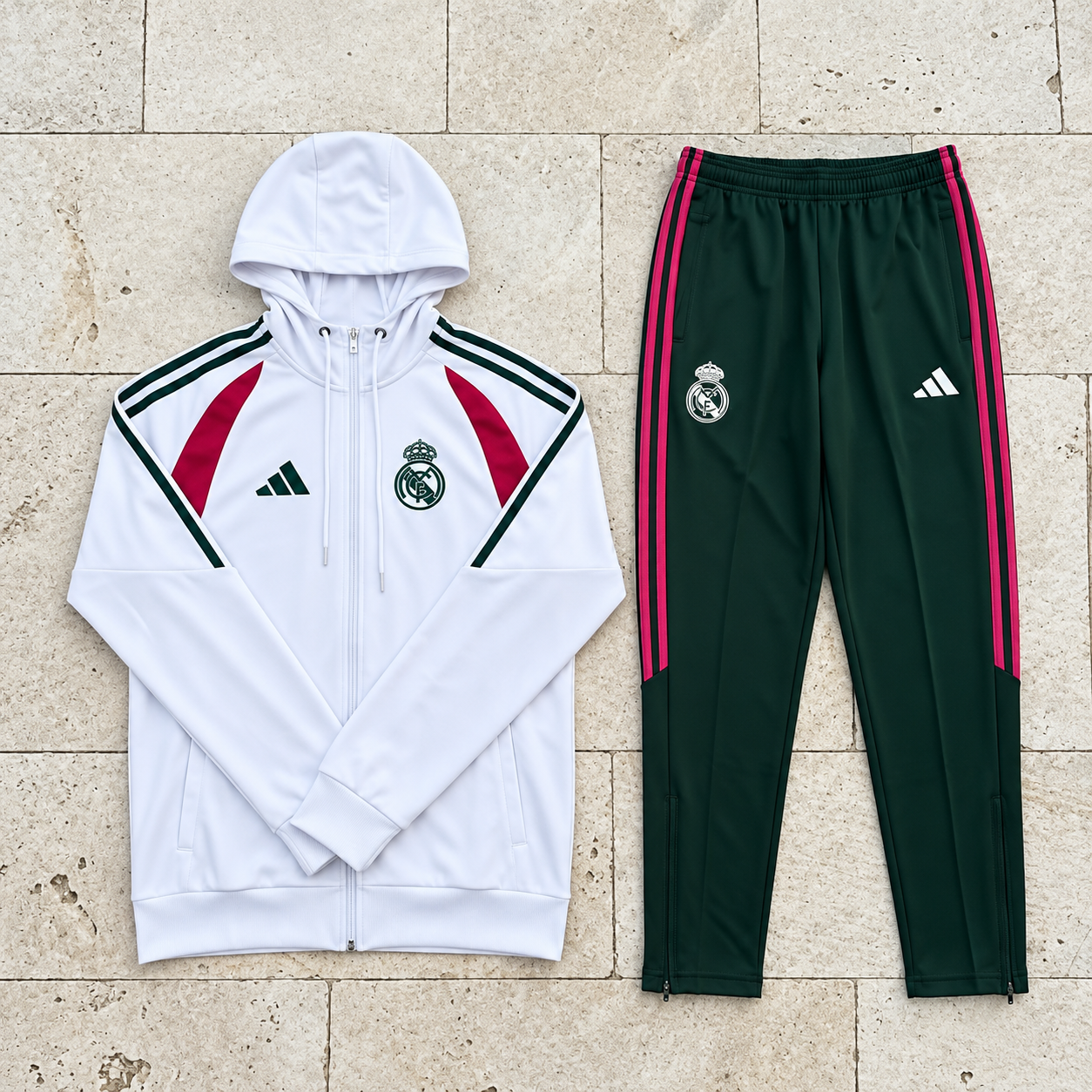 Ensemble Madrid Rose Blanc